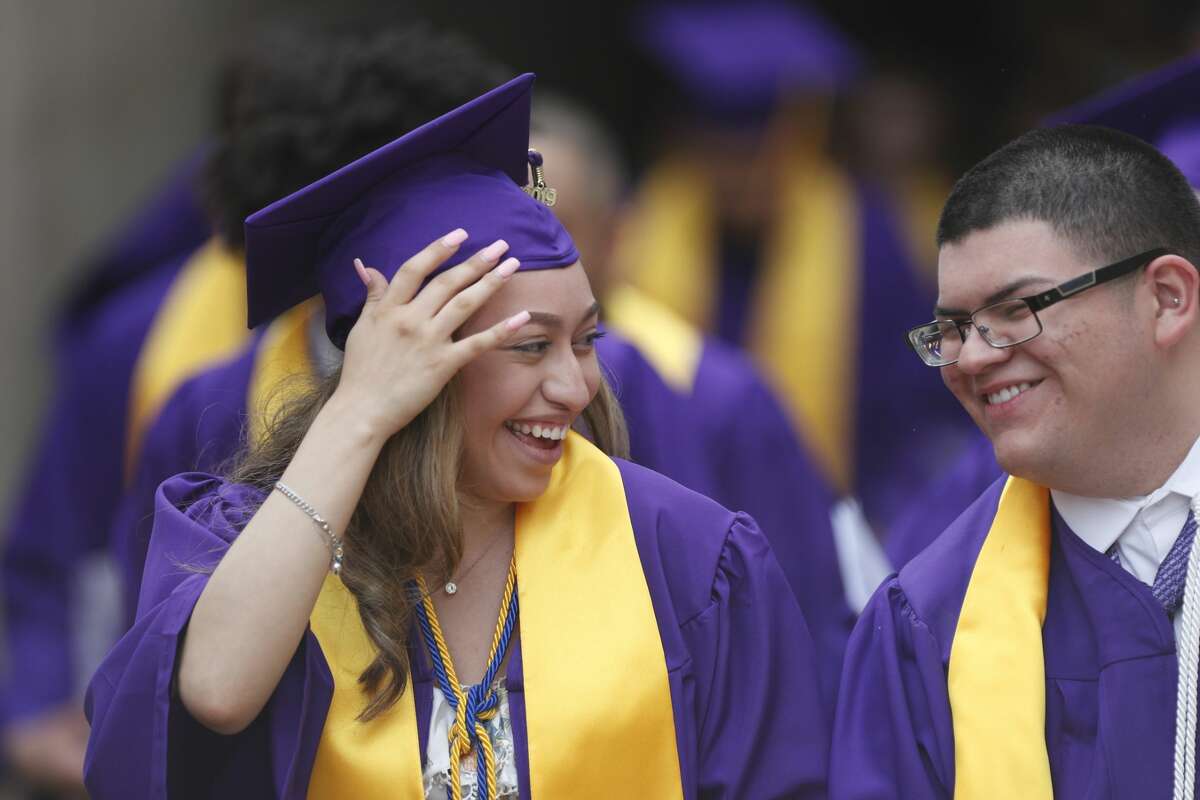 Scenes from Midland High's commencement ceremony