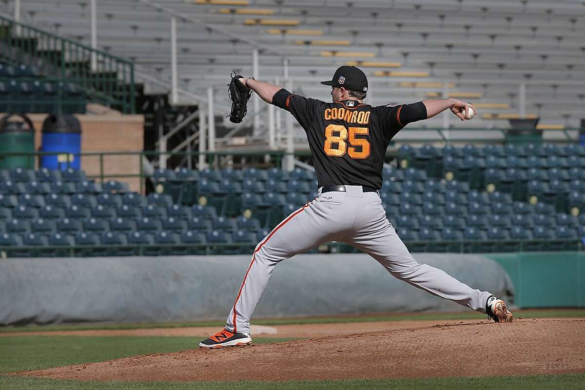 Sam Long of the San Francisco Giants poses for a photo during the