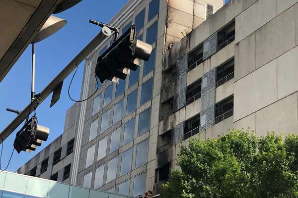 Car Fire Erupts In Hilton Parking Garage In Downtown Houston