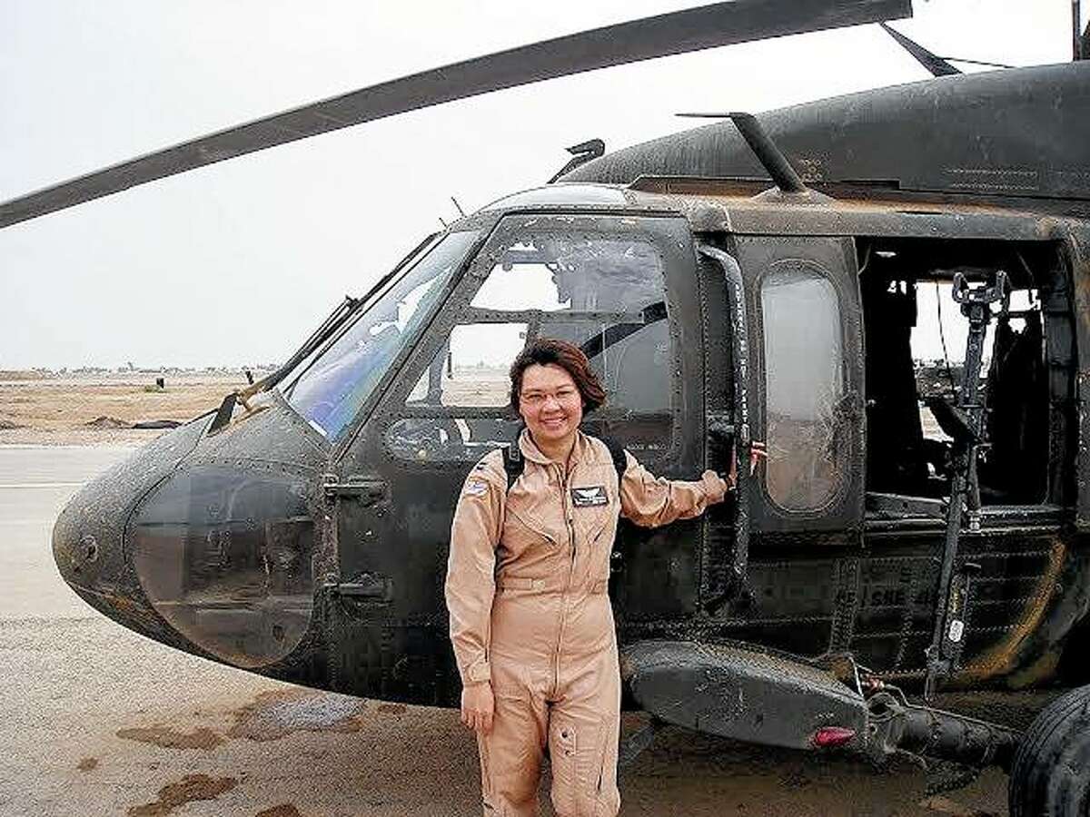 Sen. Tammy Duckworth of Illinois was deployed to Iraq as a Black Hawk helicopter pilot in 2004. Duckworth’s helicopter was shot down in Iraq by a rocket-propelled grenade on Nov. 12, 2004.