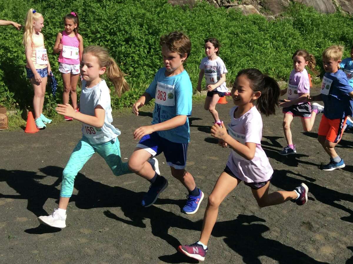 The 55th annual Jim Fixx Memorial Day 5-mile run held in Greenwich on Monday included a 1/2-mile run for kids.