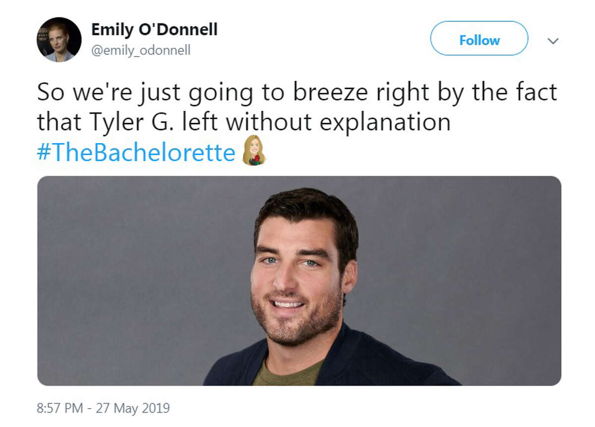 The best Twitter reactions to Episode 3 of ABC's The Bachelorettte, which aired Monday, May 27, 2019.