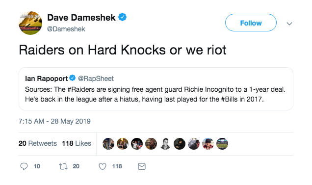 Oakland Raiders Sign Troubled Lineman Richie Incognito - GV Wire - Explore.  Explain. Expose