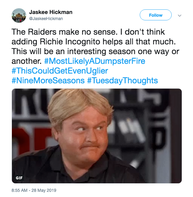 Oakland Raiders Sign Troubled Lineman Richie Incognito - GV Wire - Explore.  Explain. Expose