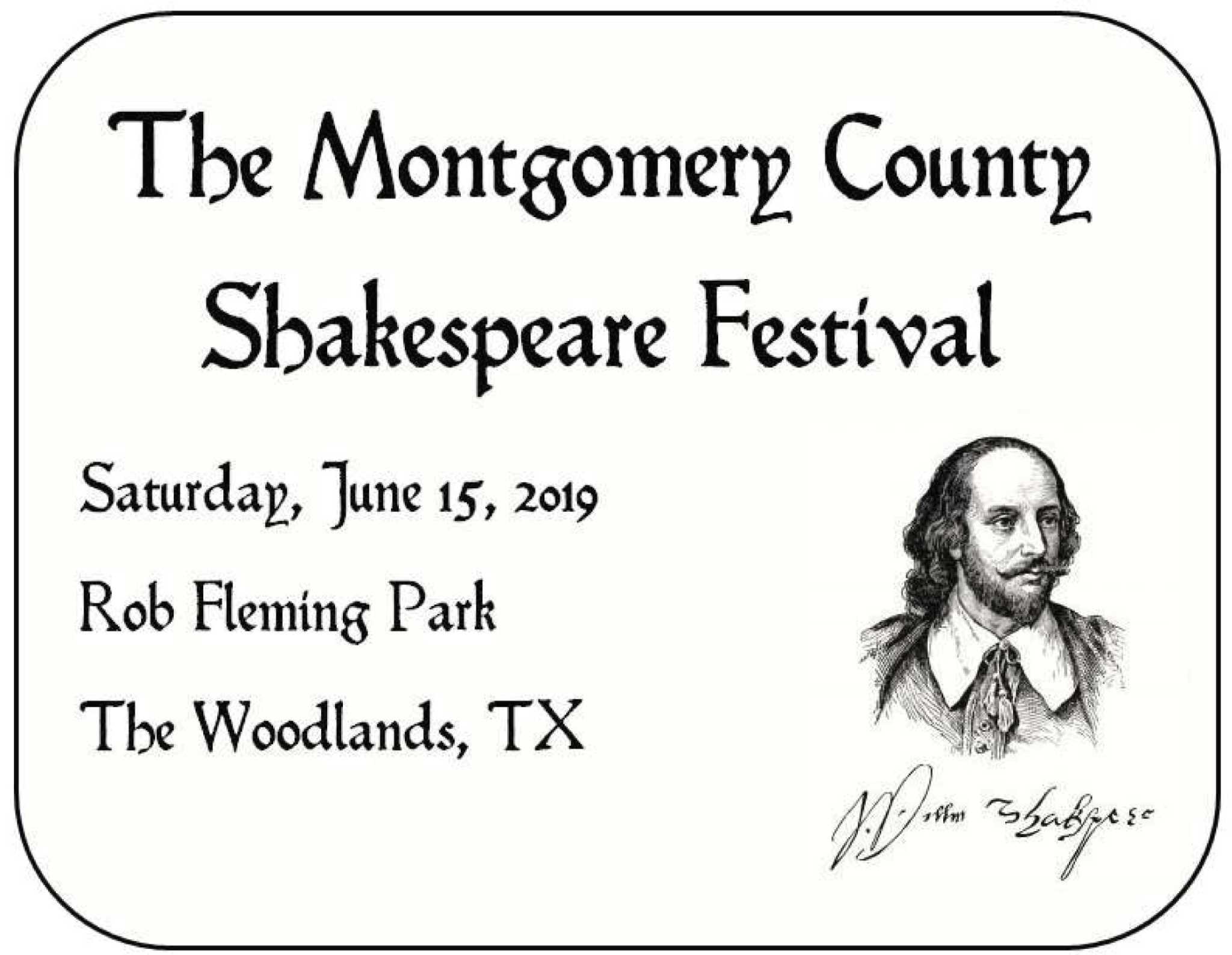 Inaugural Montgomery County Shakespeare Festival set for June 15