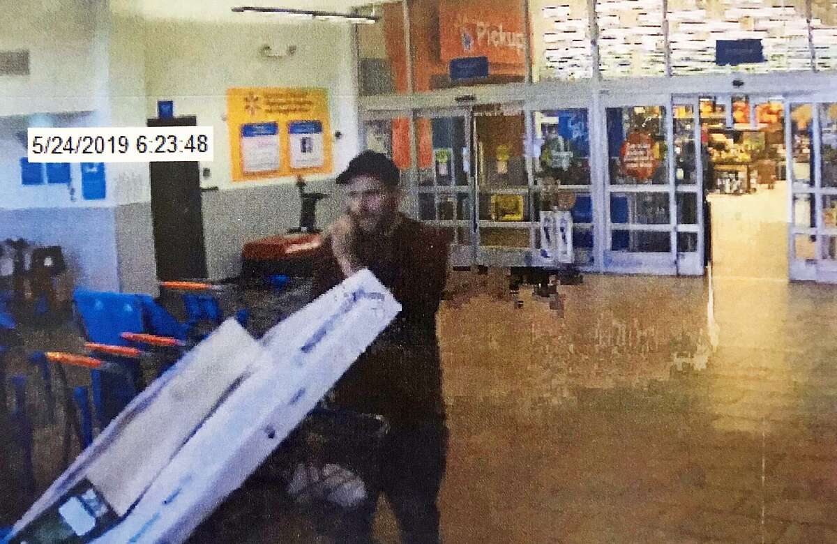 Naugatuck police are looking for a man who walked out of Walmart with two televisions without paying for them on Friday, May 24, 2019.
