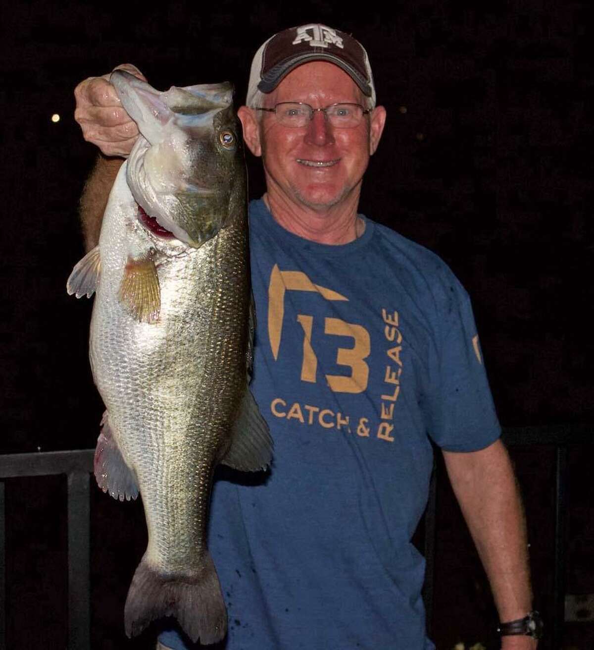 David Perciful came in third in the CONROEBASS Thursday Big Bass Tournament with a bass weighing 7.24 pounds.