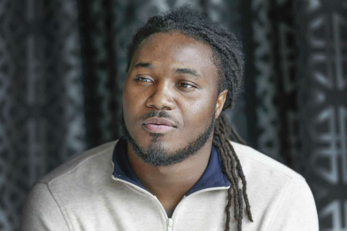 D'Onta Foreman, lost a child and talked about his experiences Wednesday, Aug. 29, 2018, in Houston. Foreman is now a big supporter of March of Dimes.