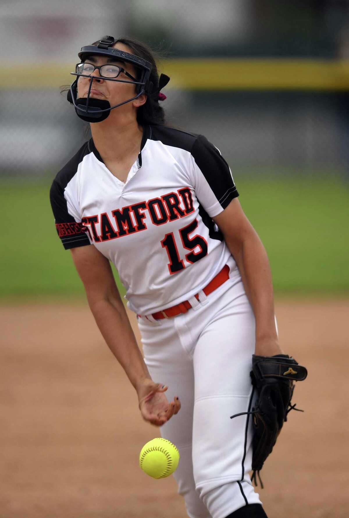 Stamford defeated New Milford 10-0 in a CIAC Class LL softball tournament at Stamford High School on May 29, 2019 in Stamford, Connecticut.
