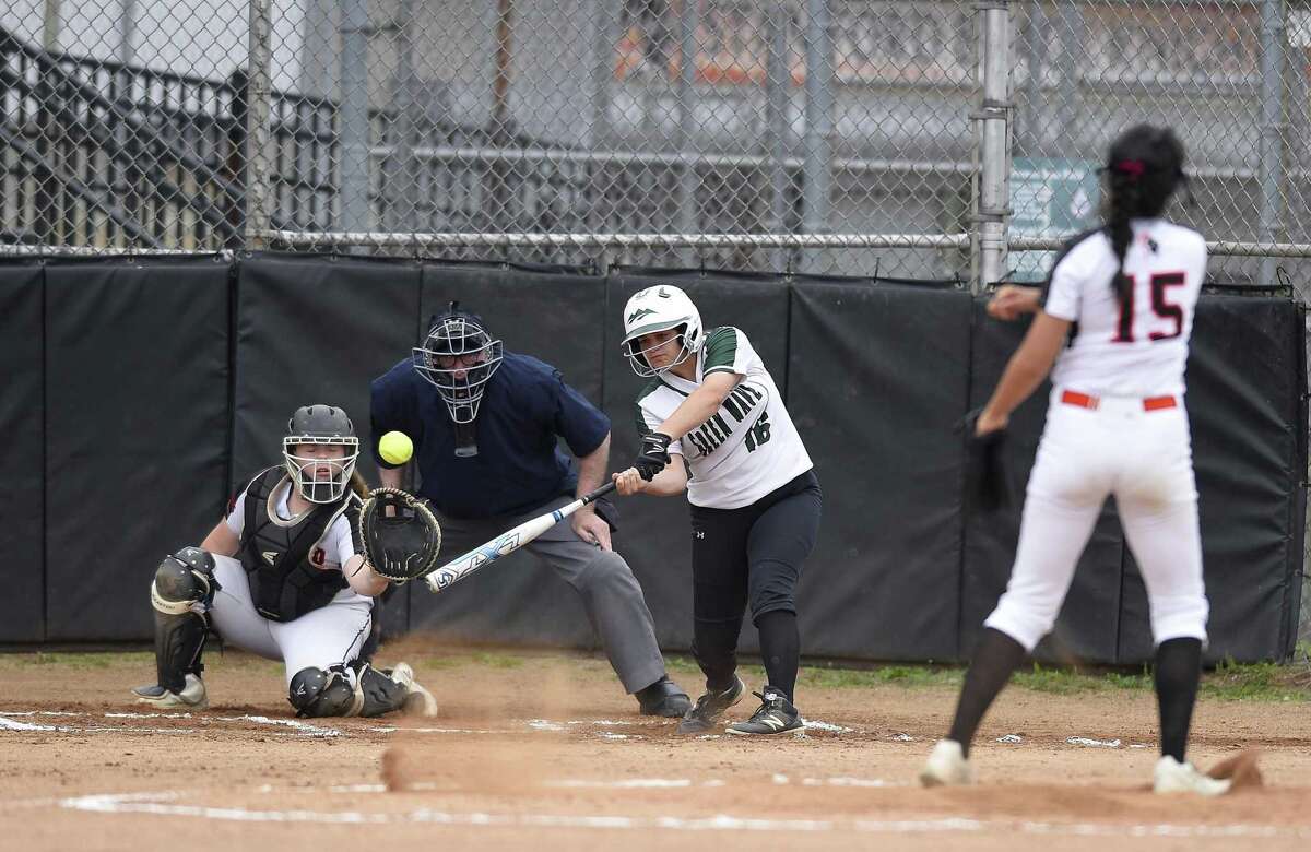 Stamford defeated New Milford 10-0 in a CIAC Class LL softball tournament at Stamford High School on May 29, 2019 in Stamford, Connecticut.