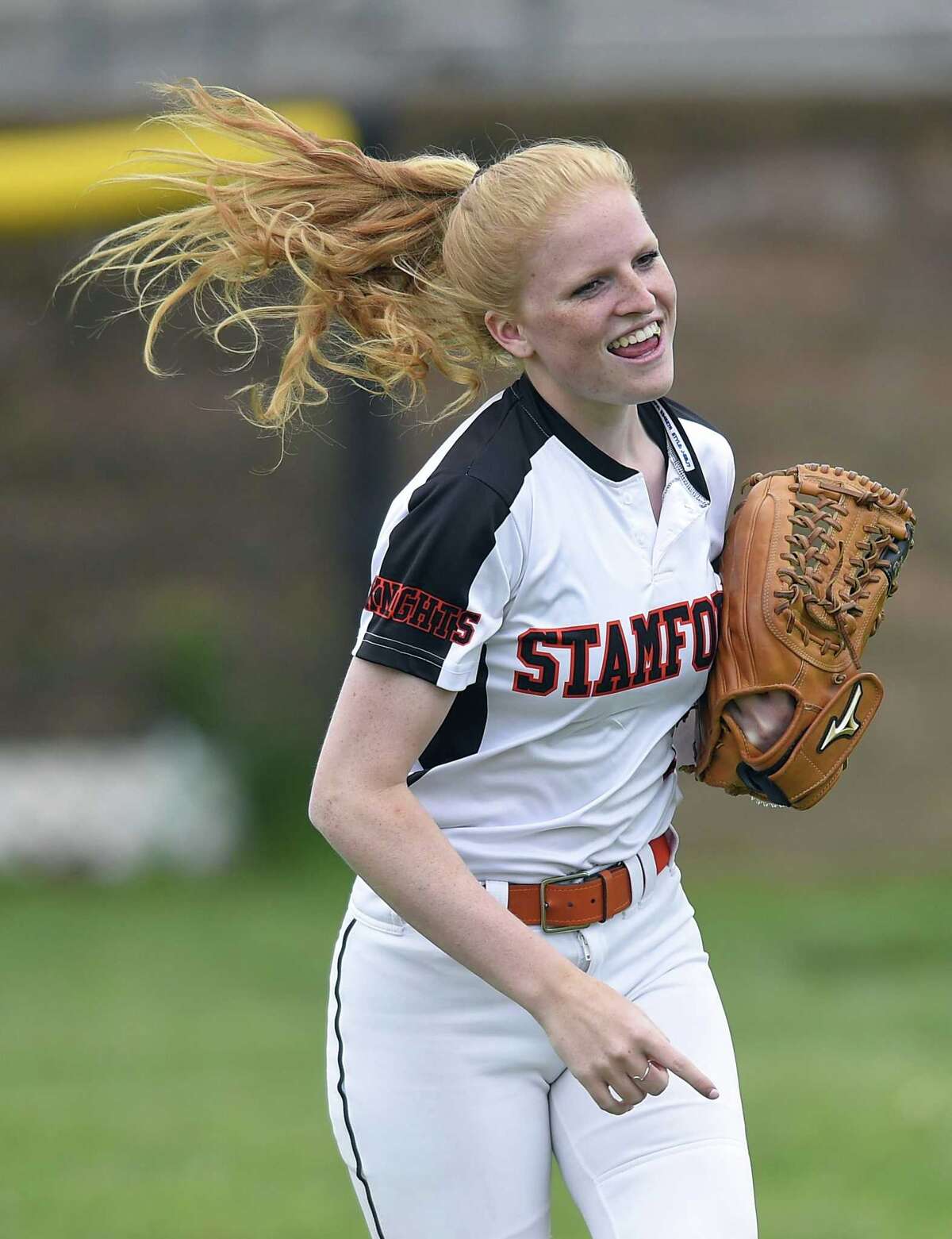 Stamford defeated New Milford 10-0 in a CIAC Class LL softball tournament at Stamford High School on May 29, 2019 in Stamford, Connecticut.