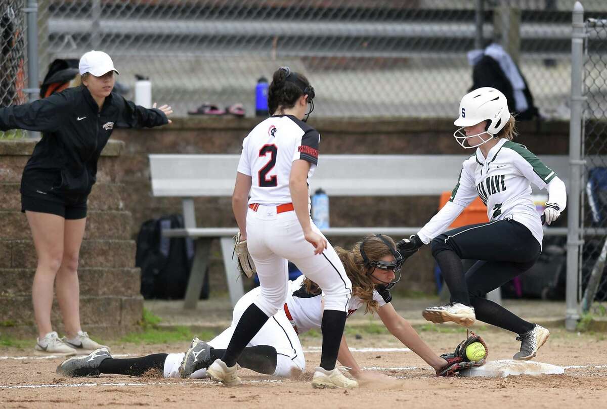 Stamford defeated New Milford 10-0 in a CIAC Class LL softball tournament at Stamford High School on May 29, 2019 in Stamford, Connecticut.