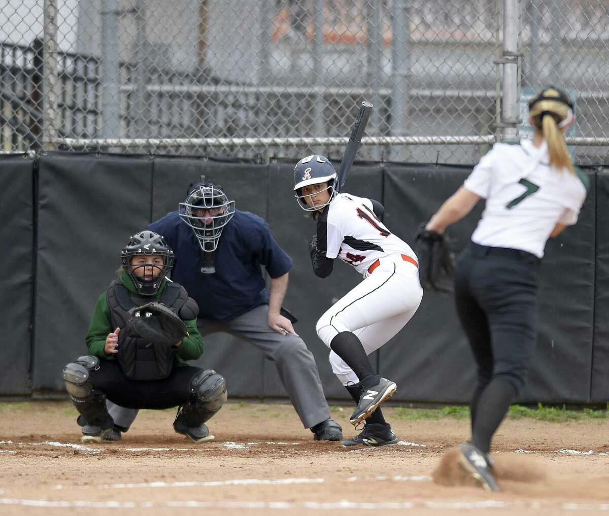 Stamford defeated New Milford 10-0 in a CIAC Class LL softball tournament at Stamford High School on May 29, 2019 in Stamford, Connecticut.
