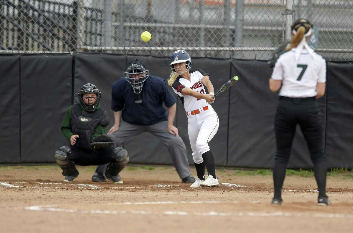 Stamford defeated New Milford 10-0 in a CIAC Class LL softball tournament at Stamford High School on May 29, 2019 in Stamford, Connecticut.