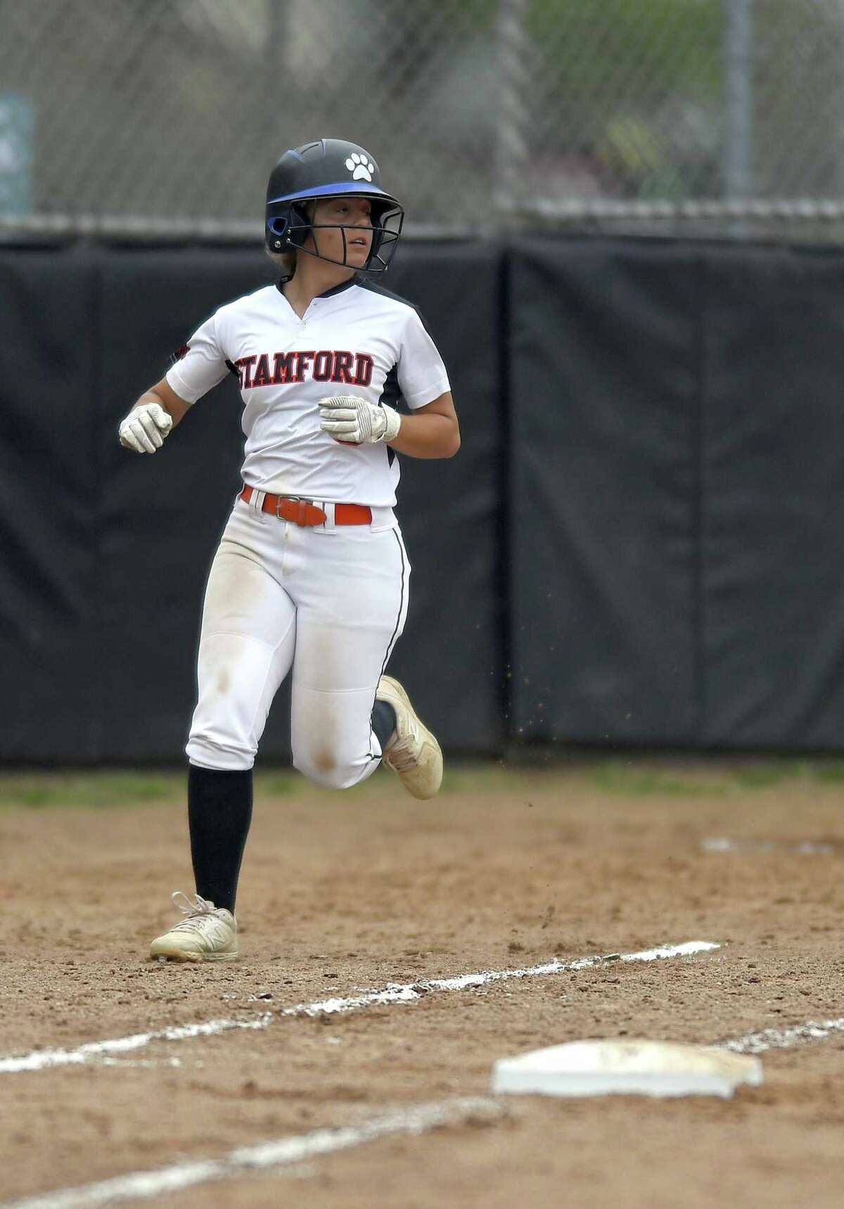 Stamford defeated New Milford 10-0 in a CIAC Class LL softball tournament at Stamford High School on May 29, 2019 in Stamford, Connecticut.