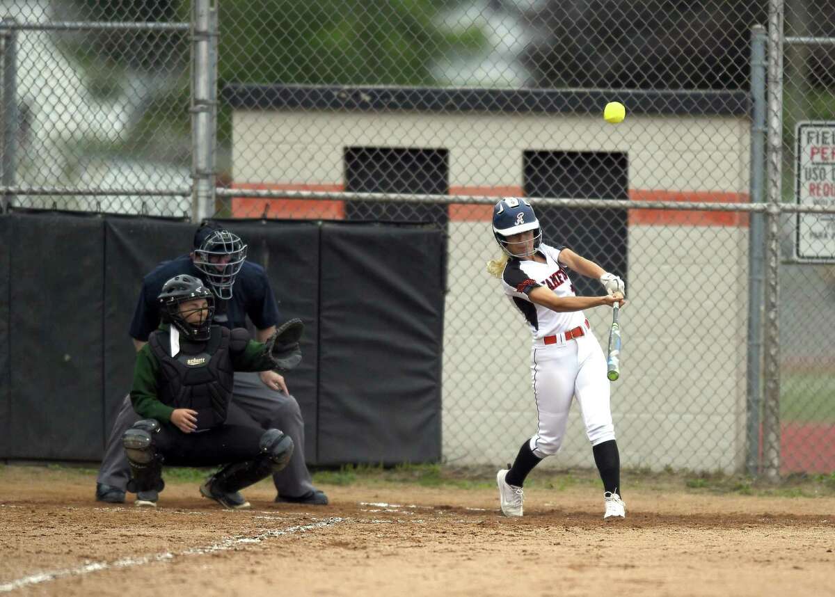 Stamford defeated New Milford 10-0 in a CIAC Class LL softball tournament at Stamford High School on May 29, 2019 in Stamford, Connecticut.