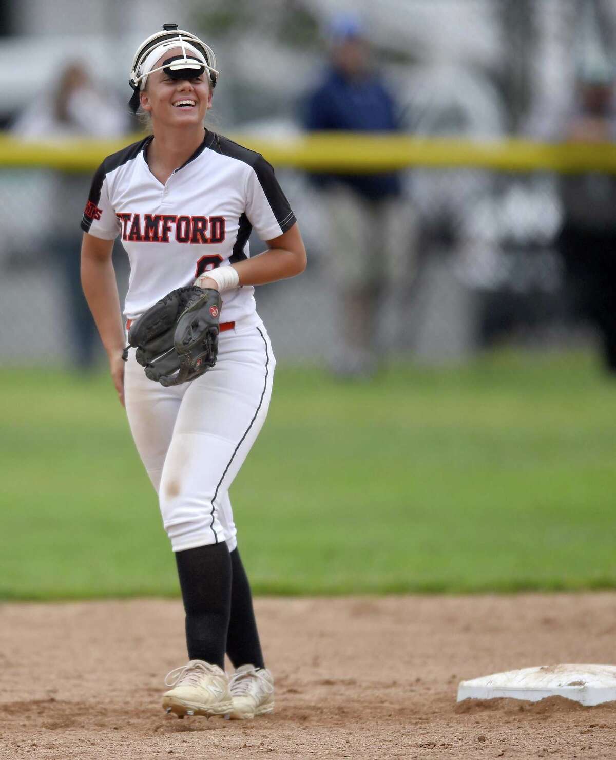 Stamford defeated New Milford 10-0 in a CIAC Class LL softball tournament at Stamford High School on May 29, 2019 in Stamford, Connecticut.