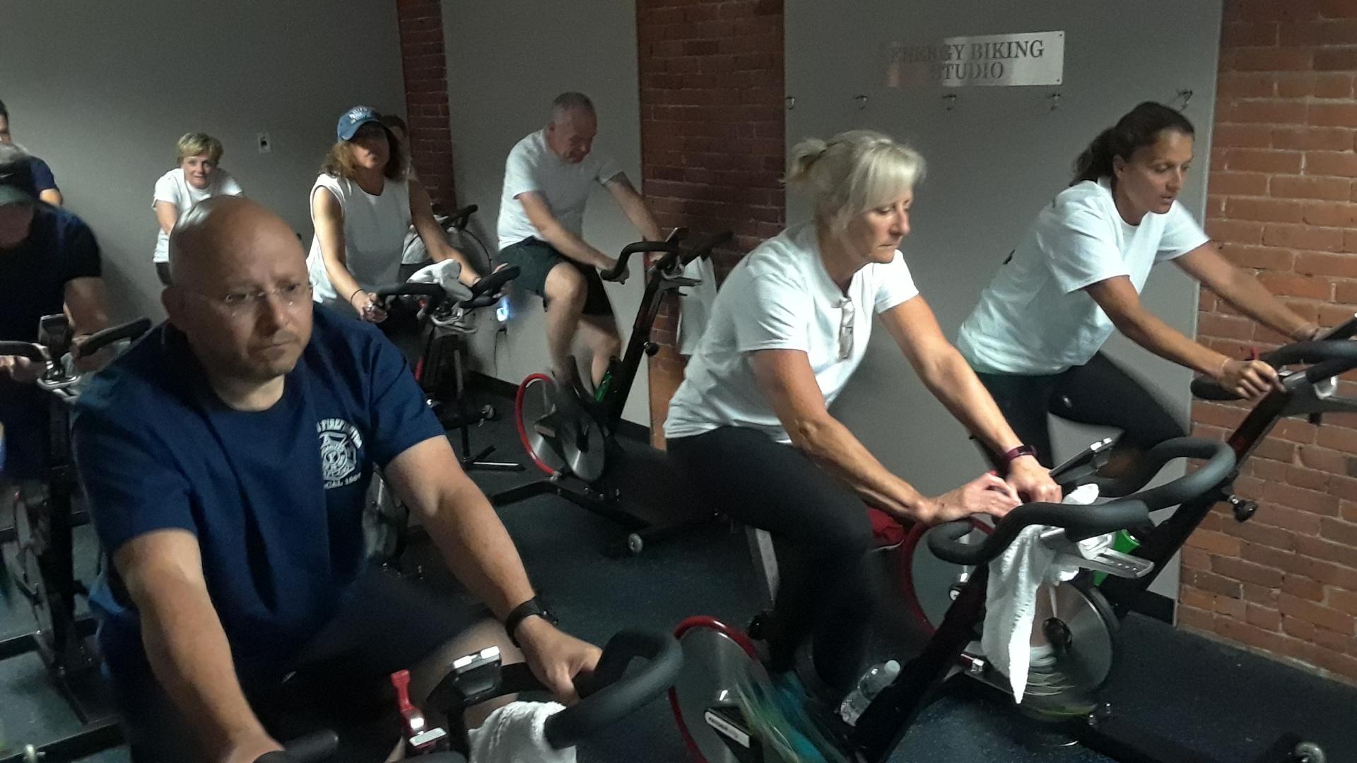 Torrington firefighters, city employees spin for fitness, youth sports