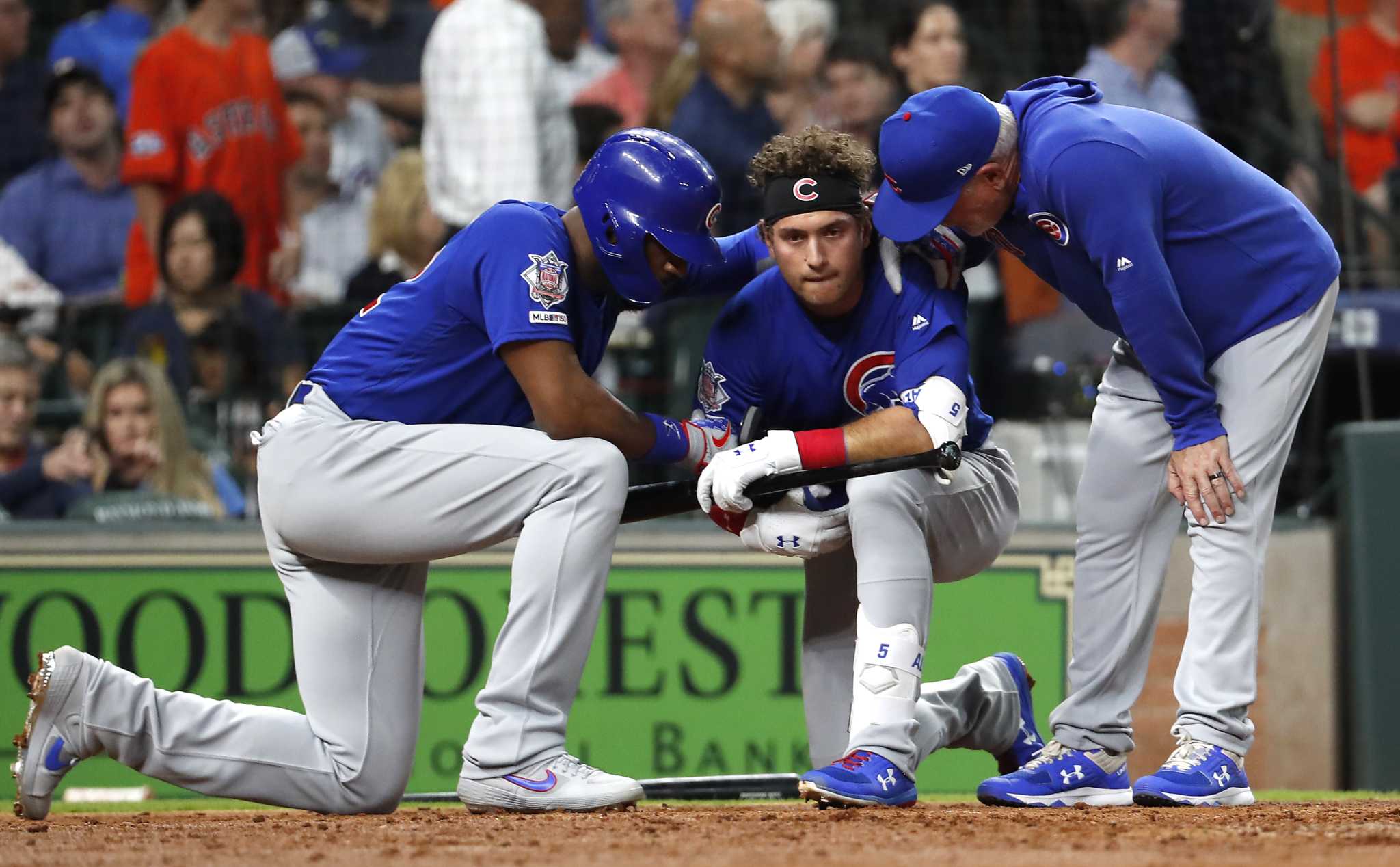 Young fan hit by foul ball leaves Cubs' Albert Almora and Astros