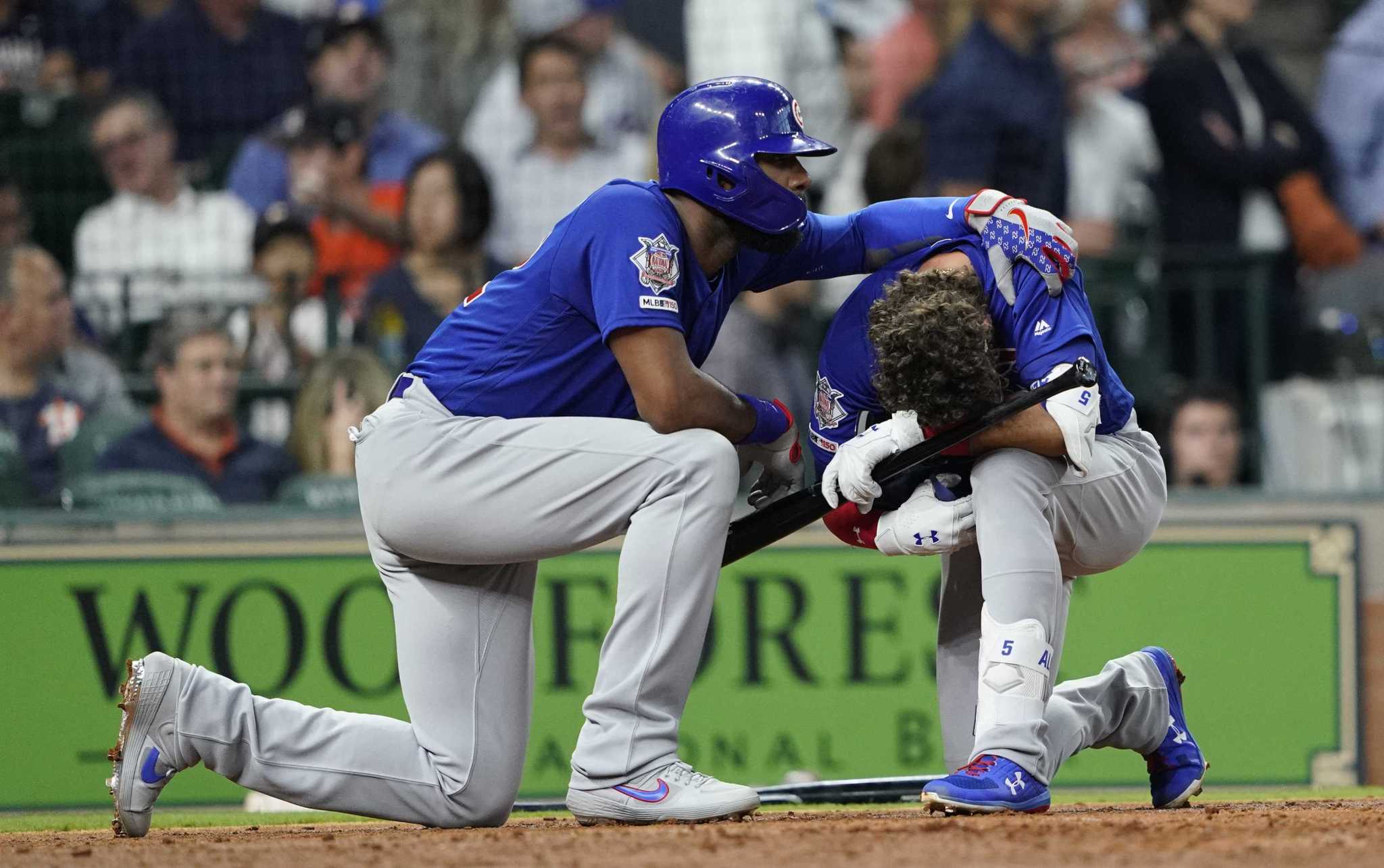 Chicago Cubs' Albert Almora Jr. shaken after foul ball strikes child