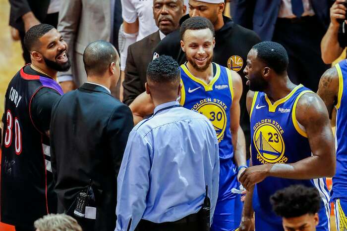 NBA Finals: Drake trolls Curry, jaws with Draymond Green