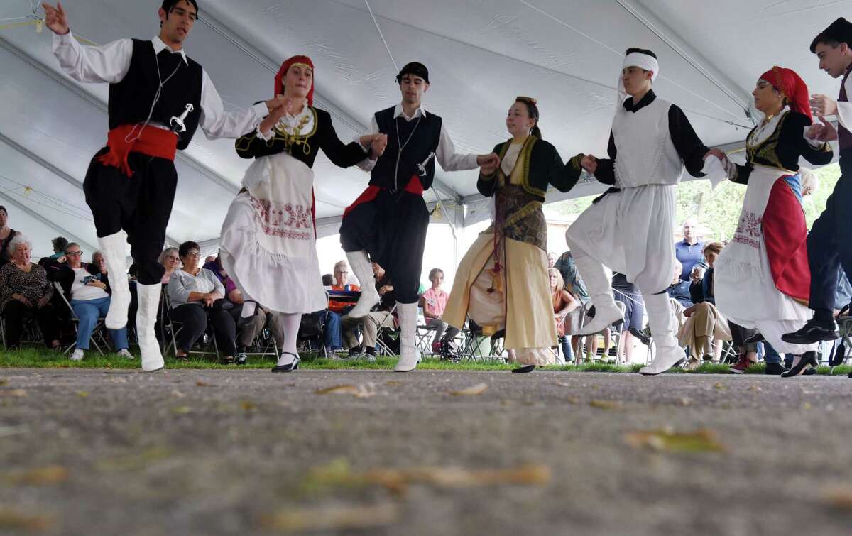 Saint Basil Youth Dancers perform during the annual Troy Greek Festival on Friday, May 31, 2019 at St. Basil Greek Orthodox Church in Troy, NY. (Phoebe Sheehan/Times Union)