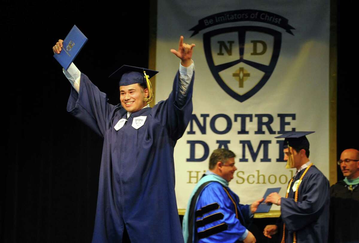 Notre Dame of Fairfield's Commencement Exercies in Fairfield, Conn., on Friday May 31, 2019.