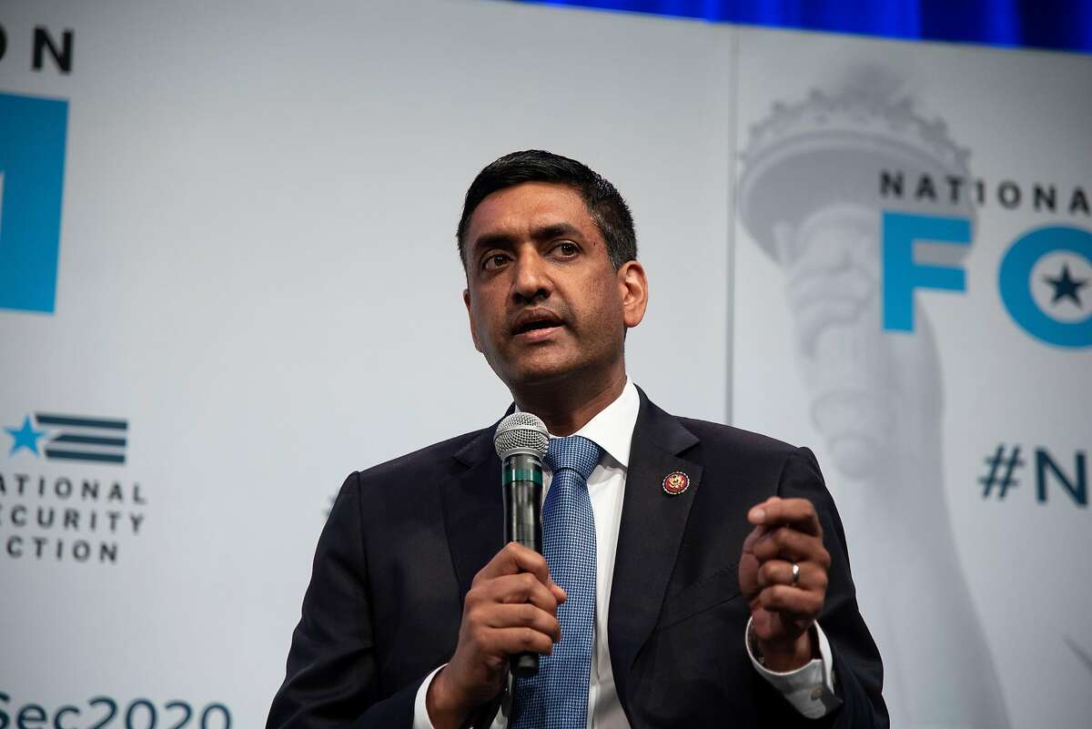Representative Ro Khanna speaks during a panel discussion during the National Security Action Forum at the Capitol Hilton Hotel on May 10, 2019 in Washington, D.C.