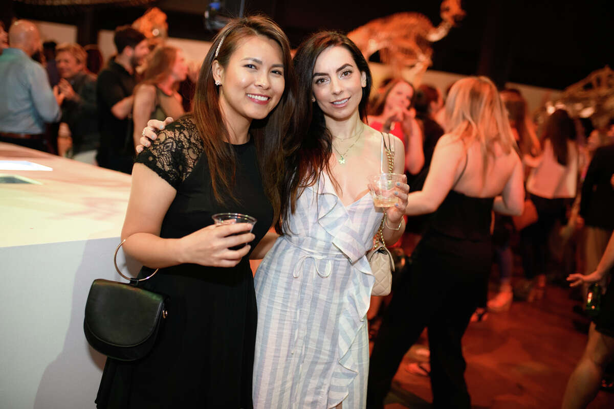 Guests party with dinosaurs at Houston Museum of Natural Science's