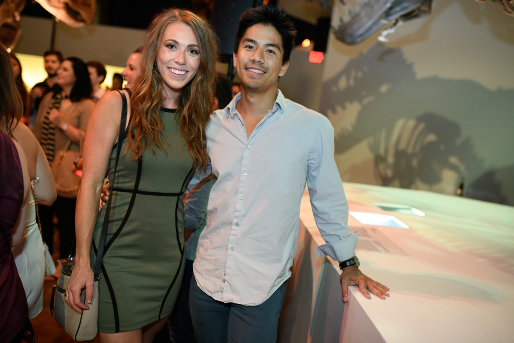 Guests party with dinosaurs at Houston Museum of Natural Science's