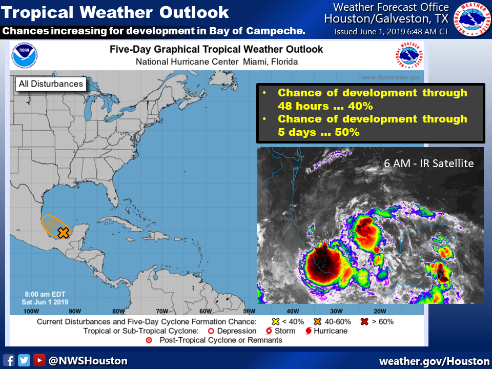 On the first day of hurricane season, Gulf disturbance expected to