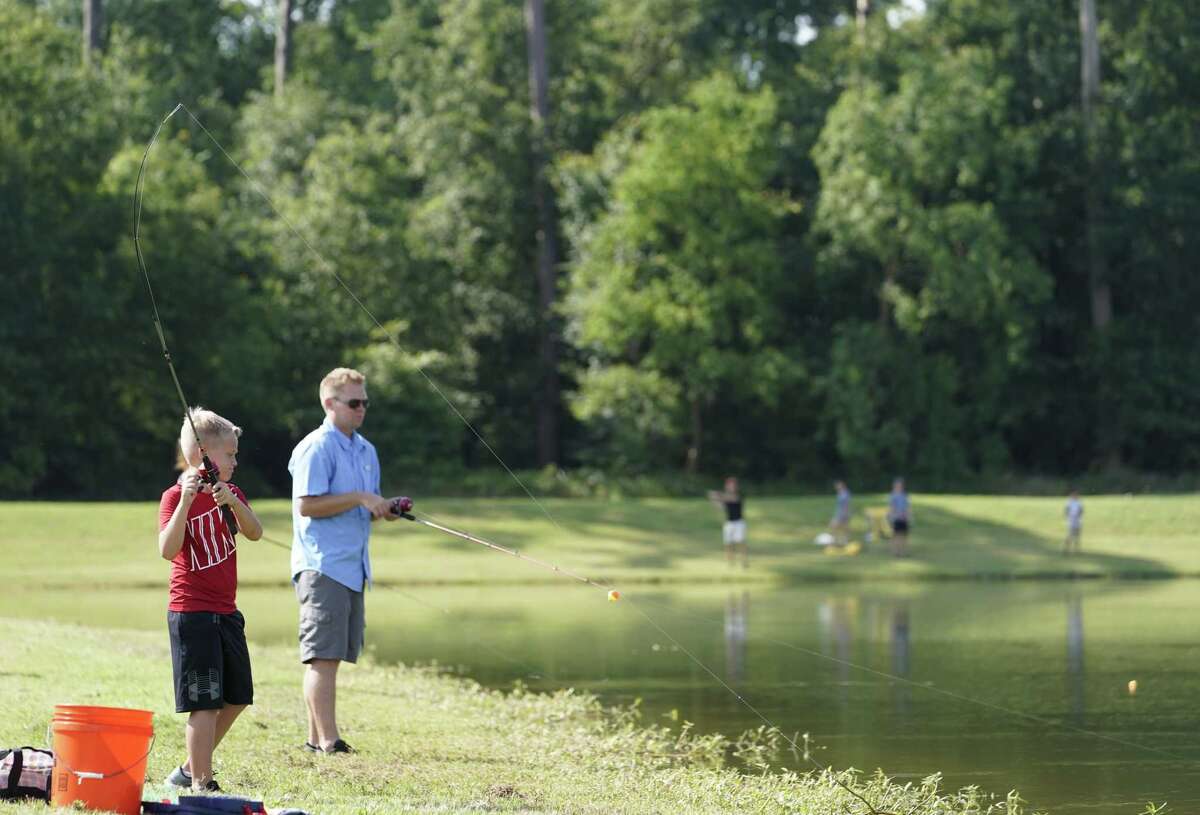 Anglers cast their lines across Houston during Free Fishing Day