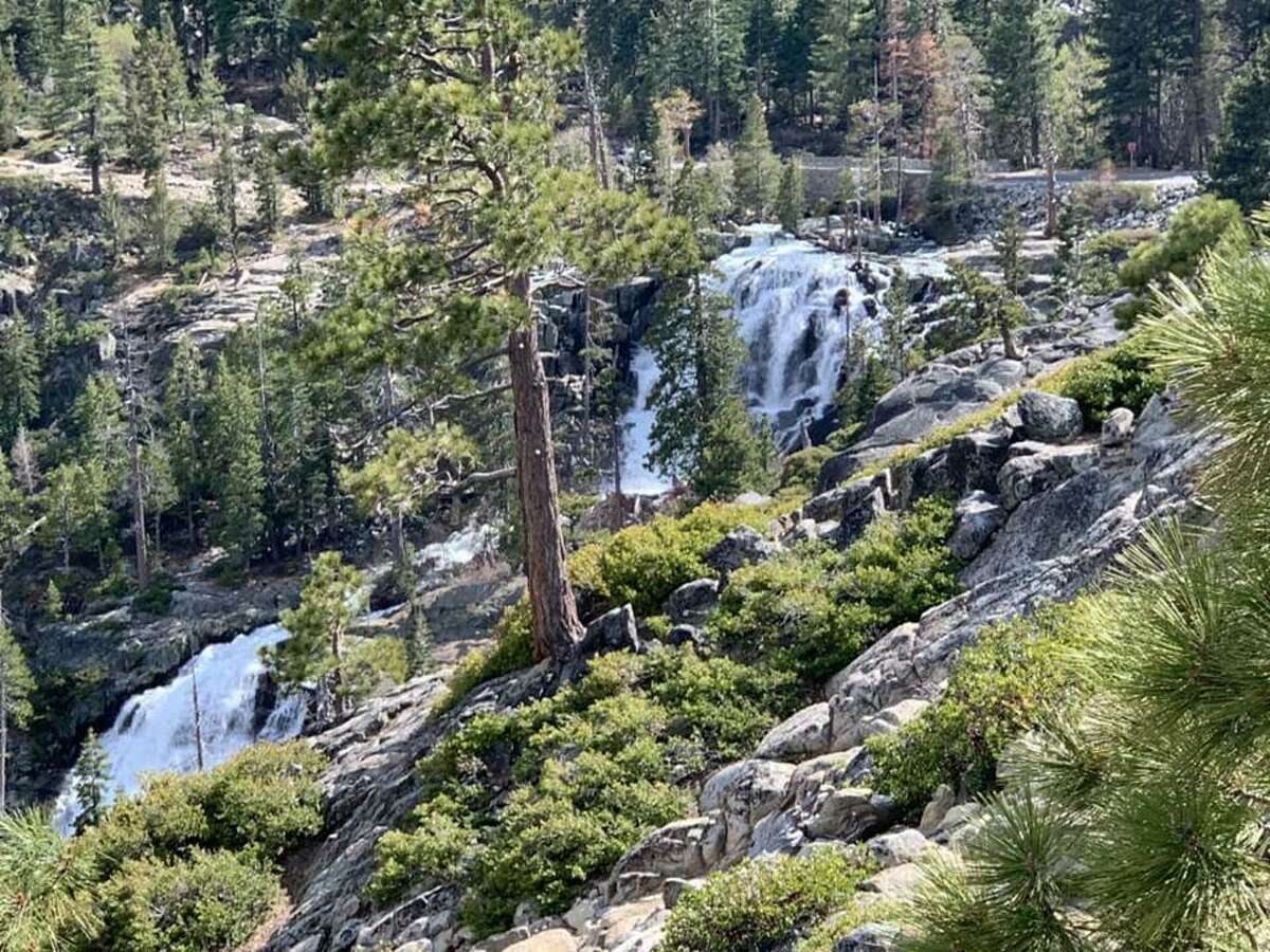 A woman died Friday after losing her footing and plunging over the edge of Eagle Falls near Lake Tahoe while trying to take photos, according to the North Tahoe Fire Protection District.