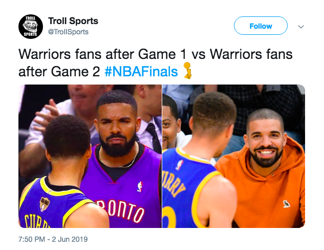 Drake is already memeing about the Raptors getting Dick 