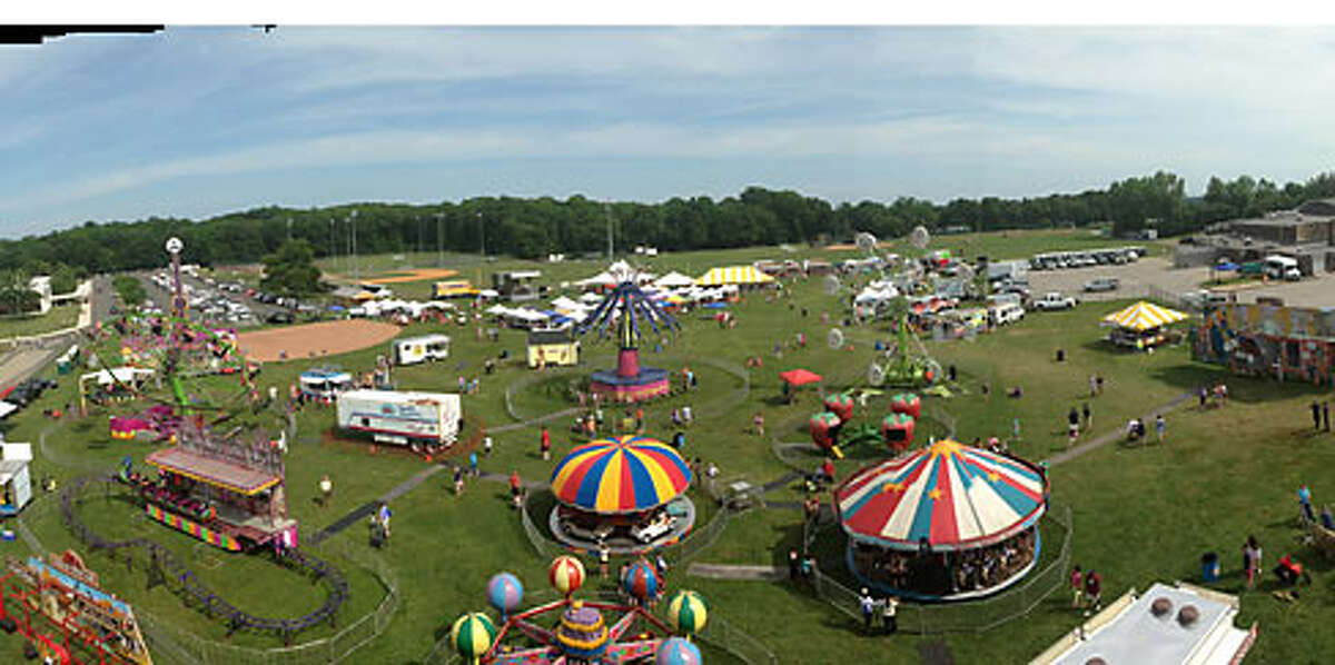 A view from the top. Wandy Brito snapped this shot from the top of the ferris wheel. The carnival was held on the grounds of Trumbull High and Hillcrest Middle School.