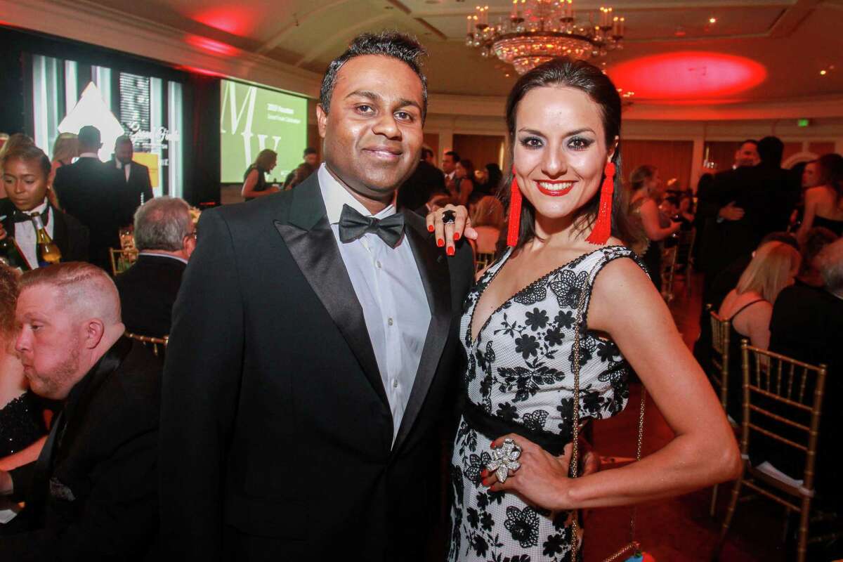 Shankar and Luisa Nadarajah at the Leukemia & Lymphoma Society's Man and Woman of the Year Gala.
