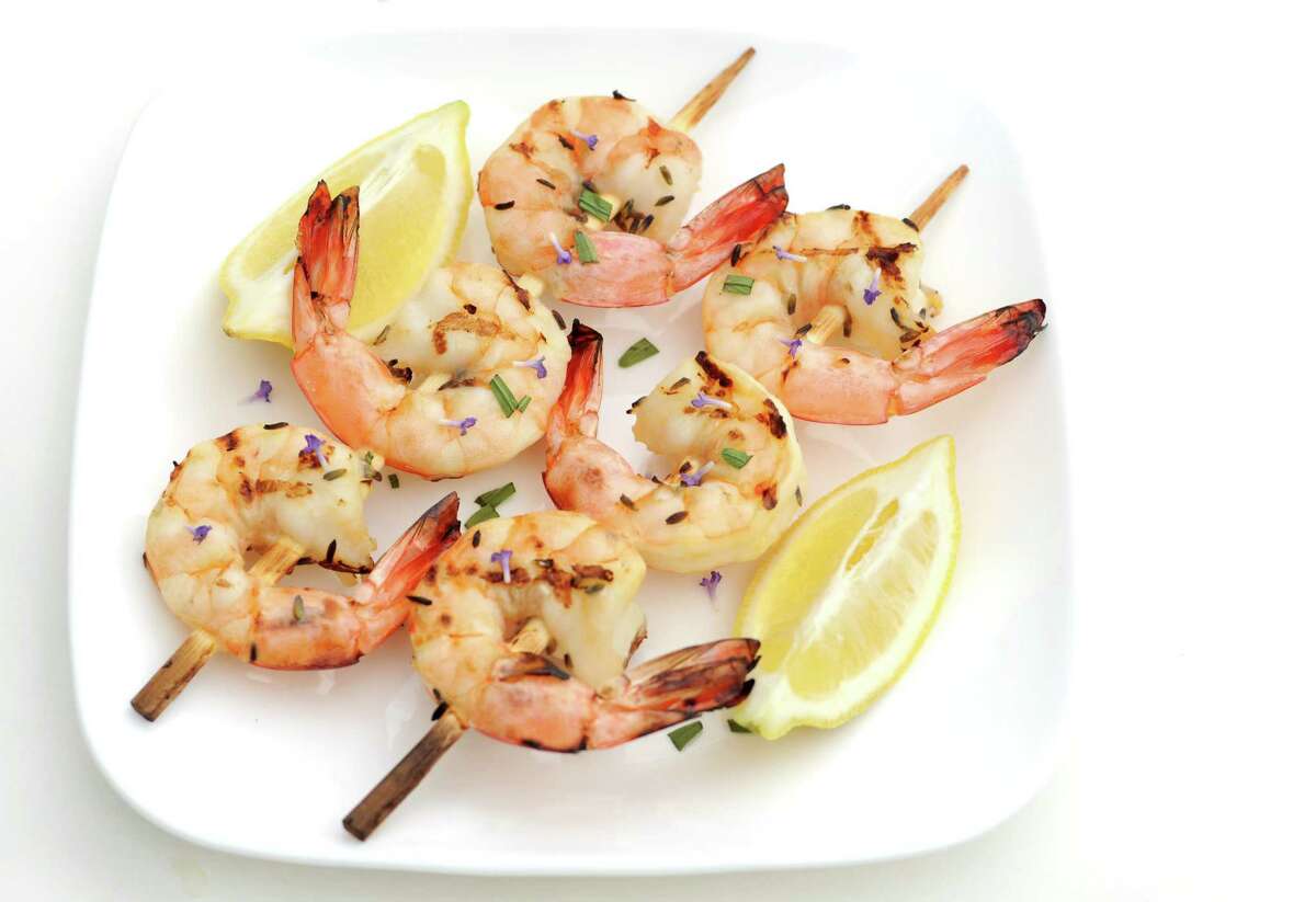 Grilled Garlic Jumbo Shrimp • Salt & Lavender