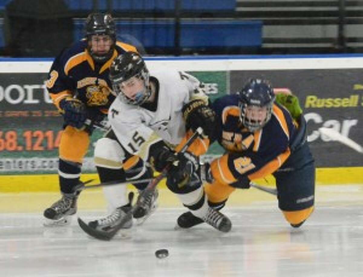 Brady Jensen scored the tying goal for Trumbull. — Andy Hutchison photo