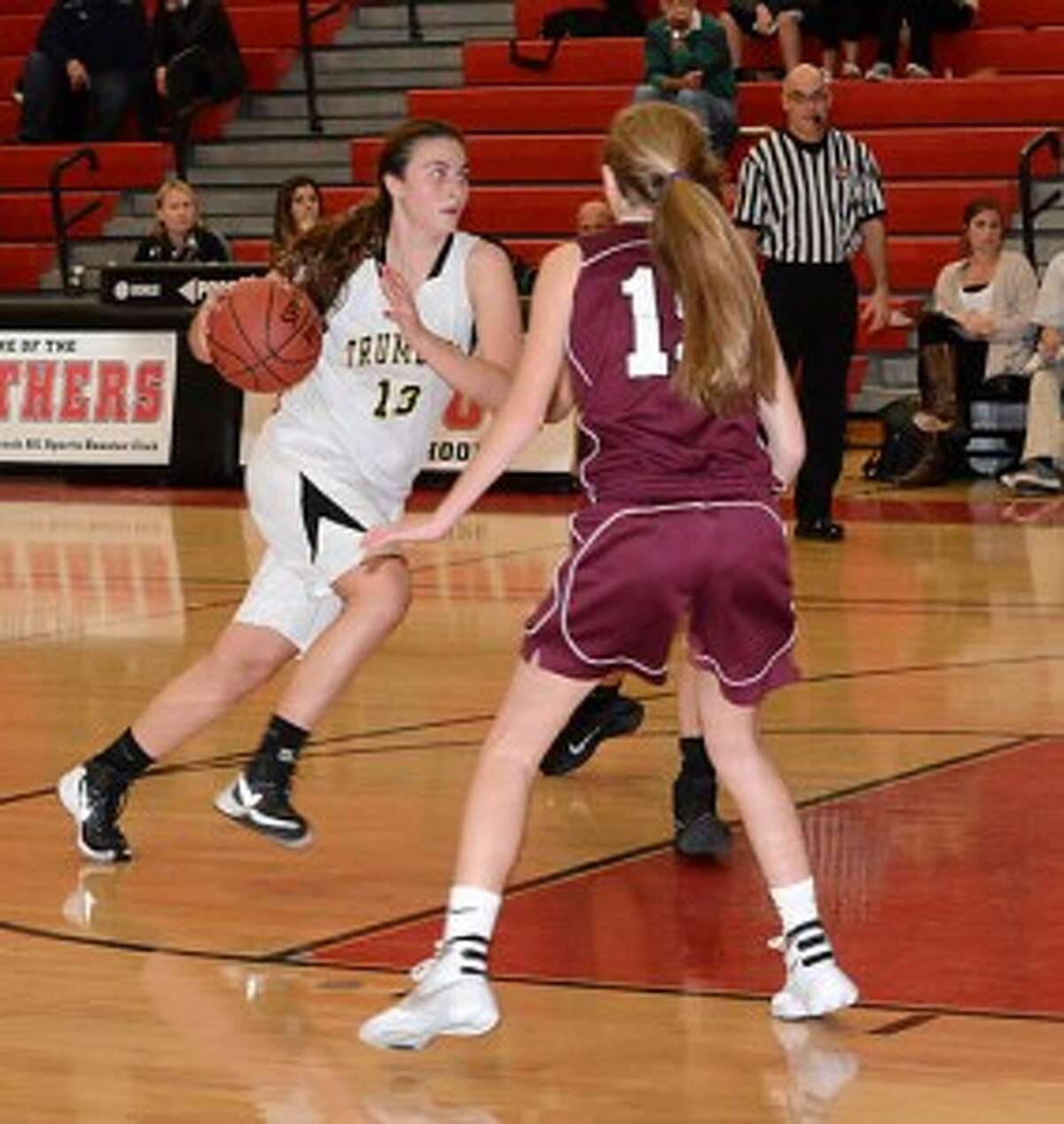 The Trumbull High girls varsity basketball team will play St. Joseph at 6 p.m. in the lidlifter of the 9th annual Officials vs Cancer fundraiser at Fairfield University on Saturday, Jan. 9. — Andy Hutchison photo