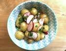 Ponzu Potato Salad with Radishes and Green Onions