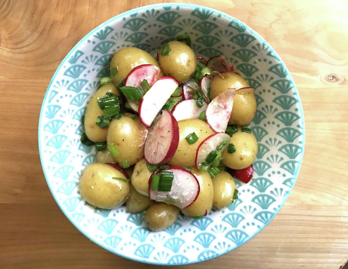 Recipe Ponzu Potato Salad with Radishes and Green Onions