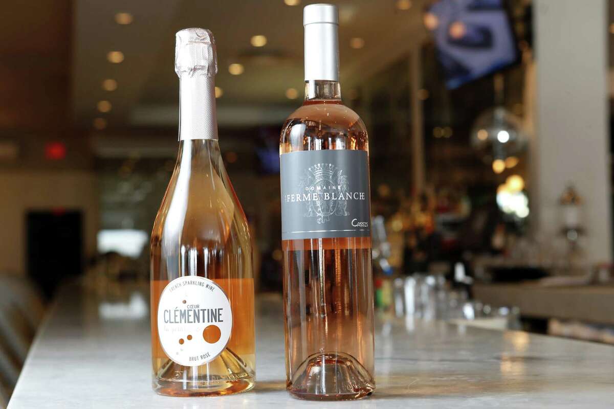 Coeur Clementine "La Petillante" Brut Rose and Domaine de la Ferme Blanche Cassis Rose are shown at Brasserie 19 on Monday, May 20, 2019, in Houston. Her sommelier selections are: