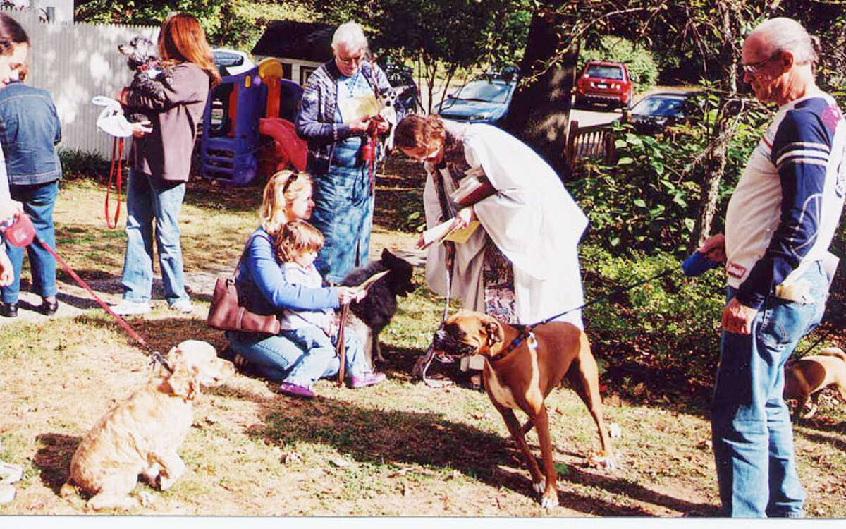 Blessing of the Animals at Trinity Episcopal Church from a previous year.