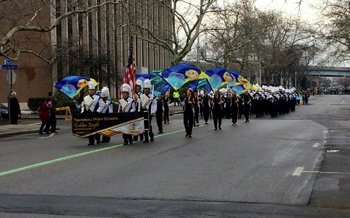 The Trumbull Golden Eagle Marching Band
