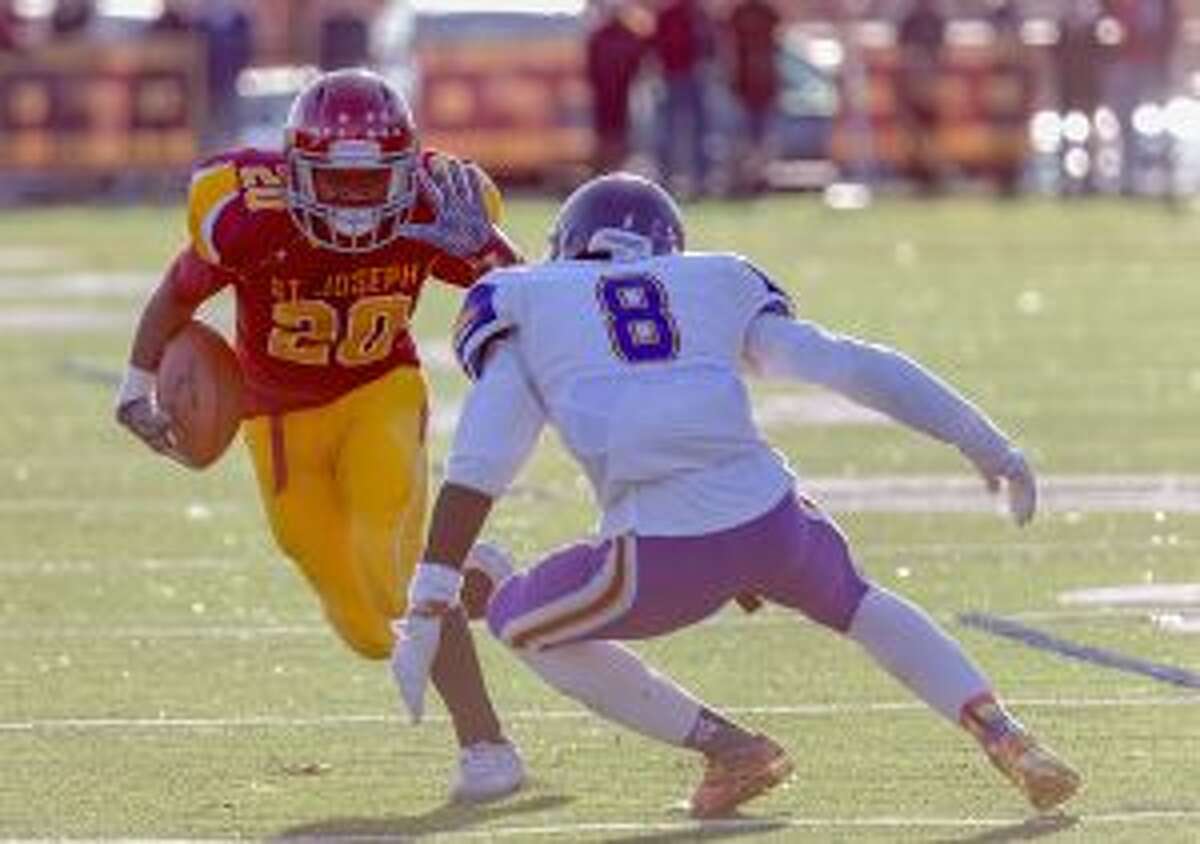 St. Joseph's Jaden Shirden scored two touchdowns. — David G. Whitham photo