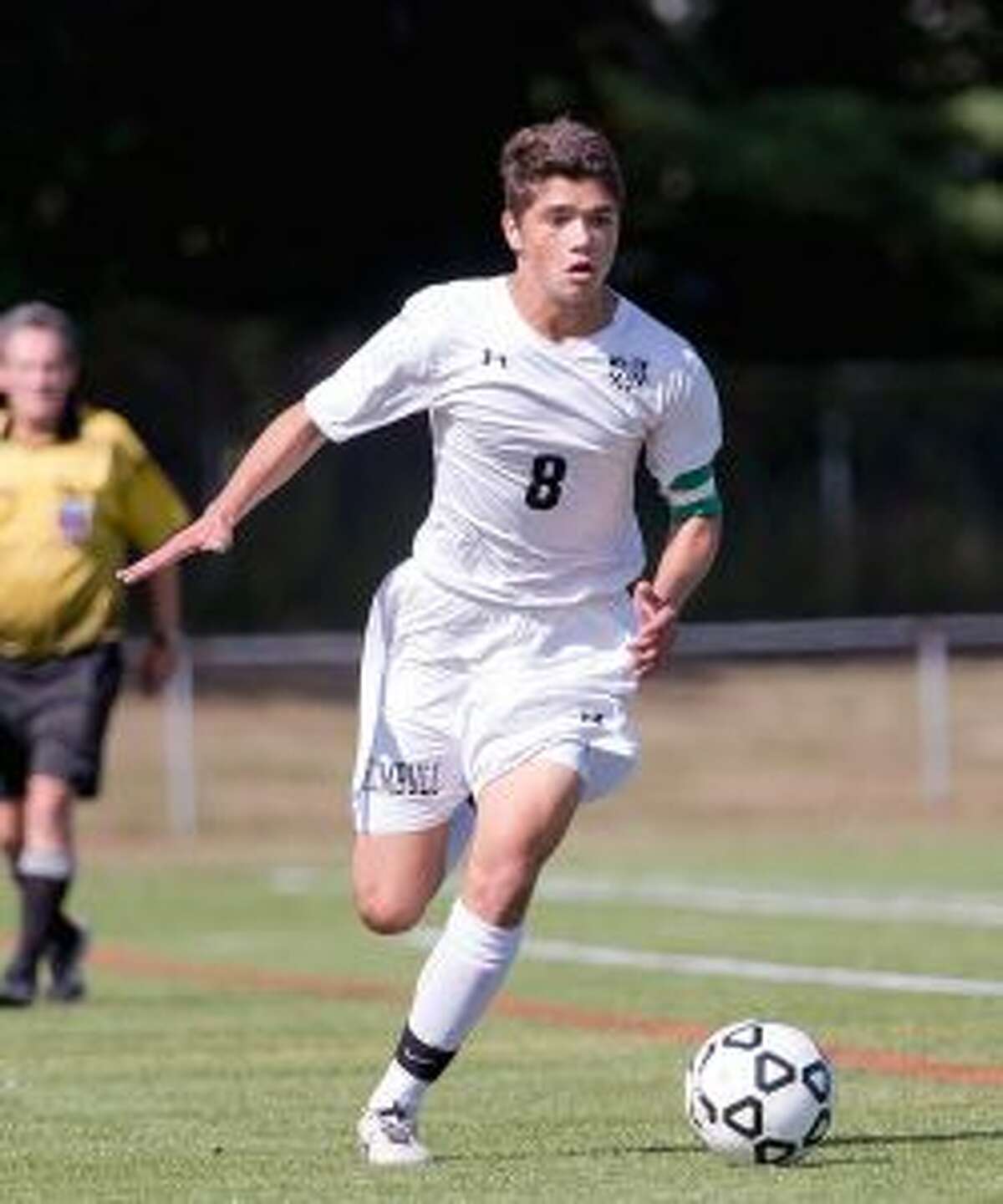 Trumbull's Chris Lancia has played a large role in the Eagles going unbeaten. — David G. Whitham photo