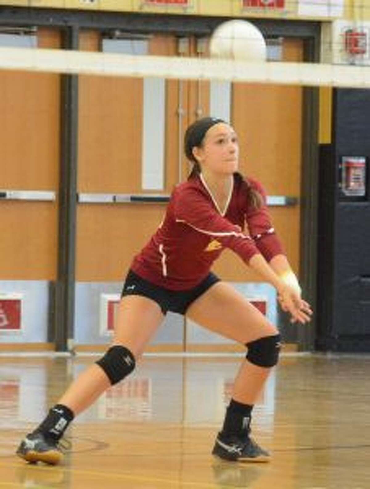 Bridget Fatse and the Cadets took the fifth set, 15-12.