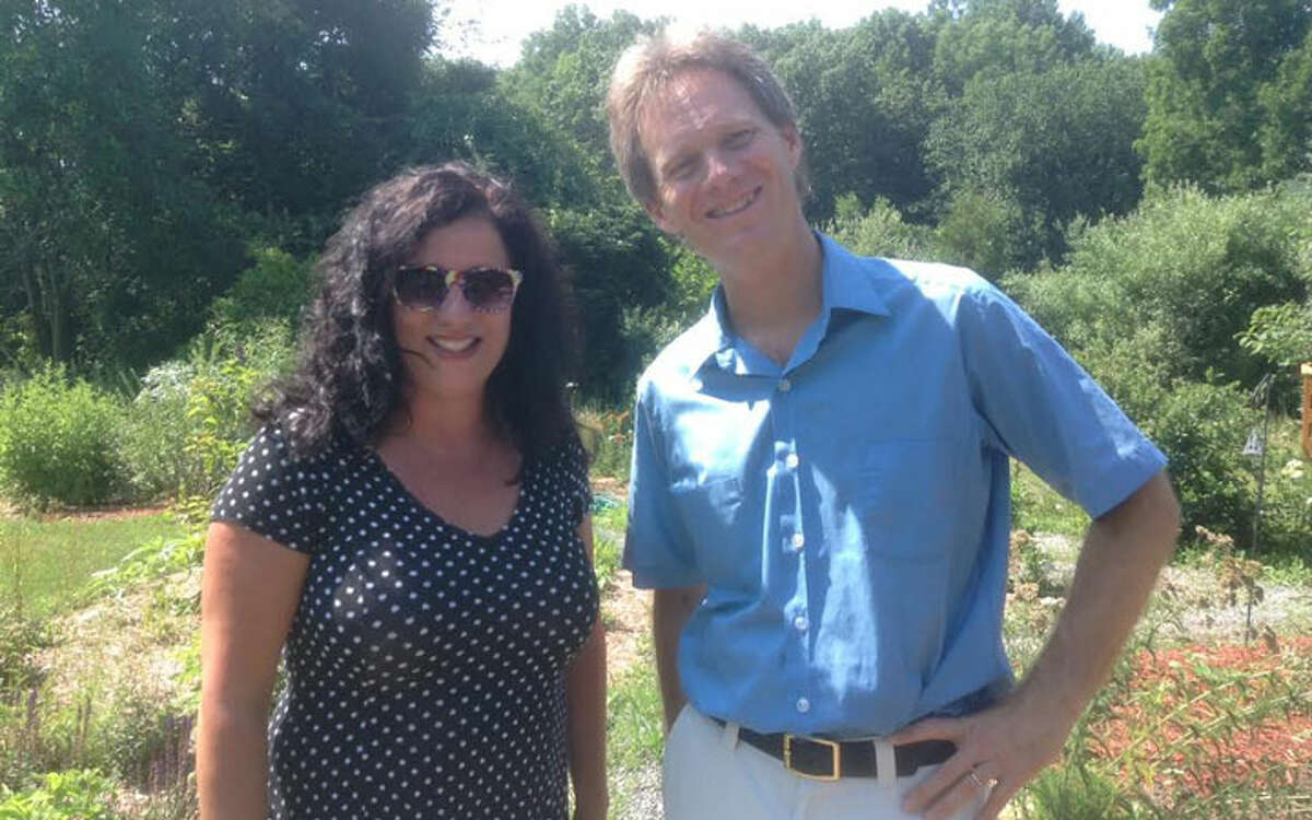 Ann Capossela, Sun Products with Kevin Malone, President of Patrons of TNAC.
