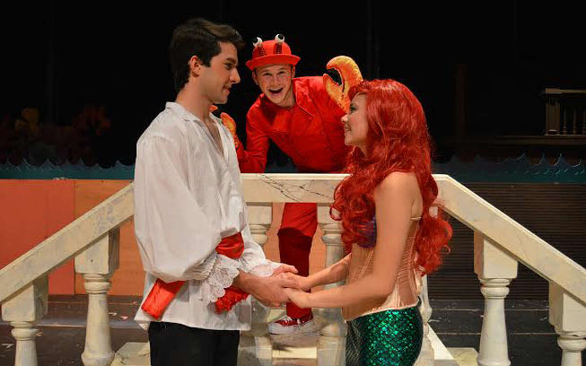 Tickets are on sale for The Little Mermaid, presented by the Trumbull Youth Association. Performances will be held from Thursday, Aug. 4 through Sunday, Aug. 7, at Trumbull High School, with a free performance for senior citizens on Wednesday, Aug. 3. Elena Kemper as Ariel, Dominic Pagliaro as Prince Eric and Matt Bader as Sebastian.