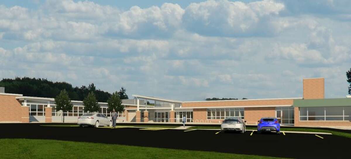 A rendering of Wilton's Comstock Community Center produced by Quisenberry Arcari Architects.